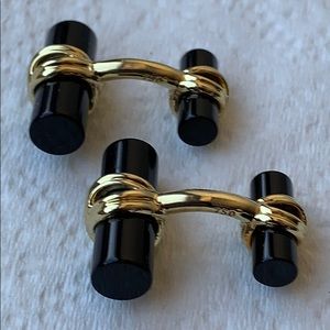 Tiffany and Co. 18k and onyx  cufflinks